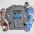 Swimmer Swimming Raglan Sleeve Sweatshirt Deep Heather