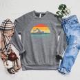 Swimming Art For Men Women Swim Coach Rescue Swimmer Raglan Sleeve Sweatshirt Deep Heather