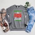 Swimming Coach Christmas Xmas Swimming Santa Raglan Sleeve Sweatshirt Deep Heather Swimming Coach Christmas Xmas Swimming Santa Raglan Sleeve Sweatshirt Deep Heather