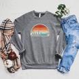 Swimming Evolution Retro Swim Swimmer Men Women Raglan Sleeve Sweatshirt Deep Heather Swimming Evolution Retro Swim Swimmer Men Women Raglan Sleeve Sweatshirt Deep Heather