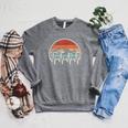 Swimming Heartbeat Retro Swim Swimmer Men Women Raglan Sleeve Sweatshirt Deep Heather Swimming Heartbeat Retro Swim Swimmer Men Women Raglan Sleeve Sweatshirt Deep Heather