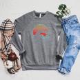 Swimming Retro Vintage 80s Style Swimmer Raglan Sleeve Sweatshirt Deep Heather Swimming Retro Vintage 80s Style Swimmer Raglan Sleeve Sweatshirt Deep Heather