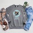 SWIMMING SPORT COMPETITIVE SWIM Raglan Sleeve Sweatshirt Deep Heather SWIMMING SPORT COMPETITIVE SWIM Raglan Sleeve Sweatshirt Deep Heather