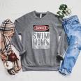 Swimming Swimmer DANGER Swim Mom Raglan Sleeve Sweatshirt Deep Heather