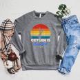 Synchronized Swimming Oxygen Is Overrated Raglan Sleeve Sweatshirt Deep Heather