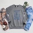 Women's Canoe Wilderness Gear Vintage Chart Collection Illustration Raglan Sleeve Sweatshirt Deep Heather