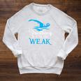 Breathing Is For The Weak Swimming Swimmer Raglan Sleeve Sweatshirt Heather Mustard