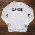 Canoe Canoeing Vintage Canoe Raglan Baseball Tee Raglan Sleeve Sweatshirt Heather Mustard