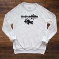 Canoe Silhouette Forest Lake Reflection Raglan Sleeve Sweatshirt Heather Mustard Canoe Silhouette Forest Lake Reflection Raglan Sleeve Sweatshirt Heather Mustard