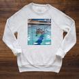Competitive Swim Team Funny Kitty Cat Swimming Raglan Sleeve Sweatshirt Heather Mustard Competitive Swim Team Funny Kitty Cat Swimming Raglan Sleeve Sweatshirt Heather Mustard