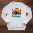 I'd Rather Be Swimming Retro Swim Swimmer Raglan Sleeve Sweatshirt Heather Mustard I'd Rather Be Swimming Retro Swim Swimmer Raglan Sleeve Sweatshirt Heather Mustard