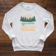 Kayaking Outdoor Water Sports Canoeing Paddle Kayak Raglan Sleeve Sweatshirt Heather Mustard