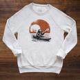 Kayaking Sloth Kayak Kayaker Canoe Paddling Raglan Sleeve Sweatshirt Heather Mustard