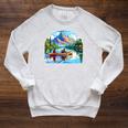 Lake Canoeing Canoe Raglan Sleeve Sweatshirt Heather Mustard Lake Canoeing Canoe Raglan Sleeve Sweatshirt Heather Mustard