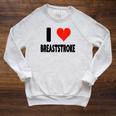 I Love Breaststroke Heart Swim Swimmer Pool Swimming Raglan Sleeve Sweatshirt Heather Mustard I Love Breaststroke Heart Swim Swimmer Pool Swimming Raglan Sleeve Sweatshirt Heather Mustard