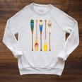 Paddle Canoe Raglan Sleeve Sweatshirt Heather Mustard