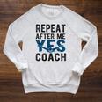 Repeat Yes Swim Coach Swimming Coach Raglan Sleeve Sweatshirt Heather Mustard Repeat Yes Swim Coach Swimming Coach Raglan Sleeve Sweatshirt Heather Mustard