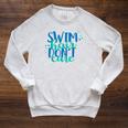 Swim Hair Dont Care Swimming Attitude T Shirt Raglan Sleeve Sweatshirt Heather Mustard Swim Hair Dont Care Swimming Attitude T Shirt Raglan Sleeve Sweatshirt Heather Mustard