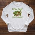 Swimmer Crocodile Swimming Humor How Fast You Can Swim Raglan Sleeve Sweatshirt Heather Mustard Swimmer Crocodile Swimming Humor How Fast You Can Swim Raglan Sleeve Sweatshirt Heather Mustard