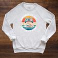 Swimmer By Day Gamer By Night Swimming Vintage Gaming Swim Raglan Sleeve Sweatshirt Heather Mustard Swimmer By Day Gamer By Night Swimming Vintage Gaming Swim Raglan Sleeve Sweatshirt Heather Mustard