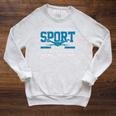 Swimmer Swimming Sports Quote Raglan Sleeve Sweatshirt Heather Mustard