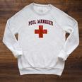 Swimming Pool Manager Beach Vacay Lifeguards Swim Cruise Raglan Sleeve Sweatshirt Heather Mustard