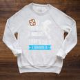Swimming Saying For Swimmers Raglan Sleeve Sweatshirt Heather Mustard