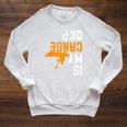 Upside Down Is My Canoe OK Stuff For Canoer Raglan Sleeve Sweatshirt Heather Mustard