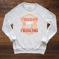 I Could Use A Good Paddling Canoe Canoeing Paddle Men Women Raglan Baseball Tee Raglan Sleeve Sweatshirt Heather Mustard