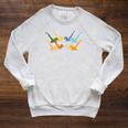 Vintage Synchronized Swimming Artistic Swimming Raglan Sleeve Sweatshirt Heather Mustard