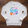 Welcome To The Pool Party Birthday Summer Family Swimming Raglan Sleeve Sweatshirt Heather Mustard Welcome To The Pool Party Birthday Summer Family Swimming Raglan Sleeve Sweatshirt Heather Mustard