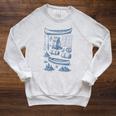 Women's Canoe Wilderness Gear Vintage Chart Collection Illustration Raglan Sleeve Sweatshirt Heather Mustard