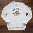 Women's Golden Retriever Swimming Raglan Sleeve Sweatshirt Heather Mustard Women's Golden Retriever Swimming Raglan Sleeve Sweatshirt Heather Mustard
