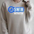 2 Sided Print Swimming Teacher Swim Instructor Swim Lessons Raglan Sleeve Sweatshirt Heather Forest