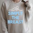 Breaststroke Swimming Swimmer T Shirt Raglan Sleeve Sweatshirt Heather Forest