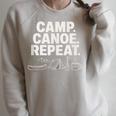 Camp Canoe Repeat Outdoor Adventure Raglan Sleeve Sweatshirt Heather Forest