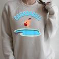 Cannonball Swimming Pool Fun Diving Diver Swimmer Cool Raglan Sleeve Sweatshirt Heather Forest