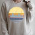 Canoe Canoeing Vintage Sunset Raglan Sleeve Sweatshirt Heather Forest