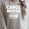 Canoe Mode ON Paddling Adventure Lake River Canoeing Raglan Baseball Tee Raglan Sleeve Sweatshirt Heather Forest