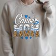 Canoe Mom Leopard Print Paddle River Lake Sport Mother Raglan Sleeve Sweatshirt Heather Forest Canoe Mom Leopard Print Paddle River Lake Sport Mother Raglan Sleeve Sweatshirt Heather Forest