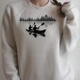 Canoe Silhouette Forest Lake Reflection Raglan Sleeve Sweatshirt Heather Forest Canoe Silhouette Forest Lake Reflection Raglan Sleeve Sweatshirt Heather Forest