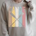 Canoe Vintage Canoeing Retro Canoe Paddling Raglan Sleeve Sweatshirt Heather Forest