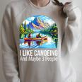 I Like Canoeing And Maybe 3 People Canoe Raglan Sleeve Sweatshirt Heather Forest I Like Canoeing And Maybe 3 People Canoe Raglan Sleeve Sweatshirt Heather Forest