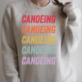 Canoeing Raglan Sleeve Sweatshirt Heather Forest