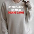 Douche Canoe Vulgar Profanity T-Shirt Raglan Sleeve Sweatshirt Heather Forest