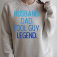 Husband Dad Pool Guy Legend Fathers Day Swimming Papa Raglan Sleeve Sweatshirt Heather Forest