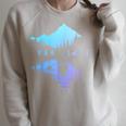 Kayak Kayak Vintage Mountains Canoe Kayak Raglan Sleeve Sweatshirt Heather Forest