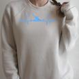 Kayaking Heartbeat Shirt Cool Canoe Boating Kayaks Raglan Sleeve Sweatshirt Heather Forest