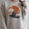 Kayaking Sloth Kayak Kayaker Canoe Paddling Raglan Sleeve Sweatshirt Heather Forest