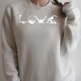 LOVE Swimming Practice Freestyle Breaststroke T Shirt Raglan Sleeve Sweatshirt Heather Forest